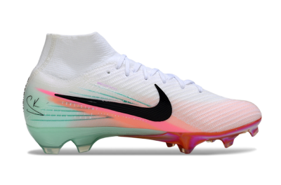 Nike Air Zoom Mercurial Superfly 10 Elite FG Firm Ground Soccer Cleats - White/Pink/Black