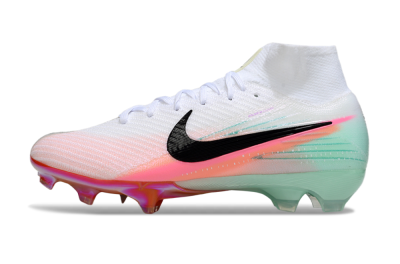 Nike Air Zoom Mercurial Superfly 10 Elite FG Firm Ground Soccer Cleats - White/Pink/Black