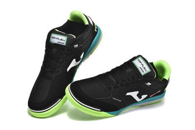 Joma Top Flex IC Indoor & Futsal Soccer Shoes - Black/White/Yellow