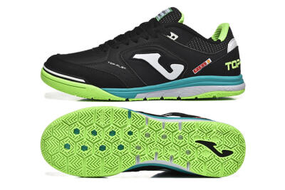 Joma Top Flex IC Indoor & Futsal Soccer Shoes - Black/White/Yellow