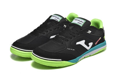 Joma Top Flex IC Indoor & Futsal Soccer Shoes - Black/White/Yellow