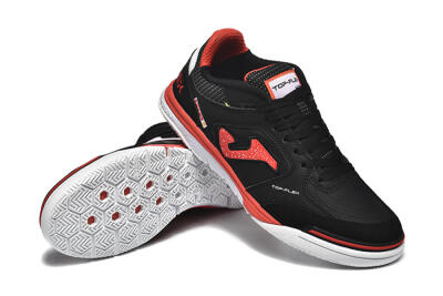 Joma Top Flex IC Indoor & Futsal Soccer Shoes - Black/Red/White