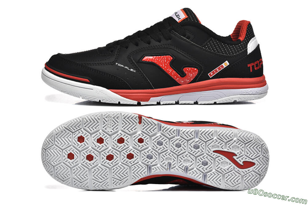 Joma Top Flex IC Indoor & Futsal Soccer Shoes - Black/Red/White 0