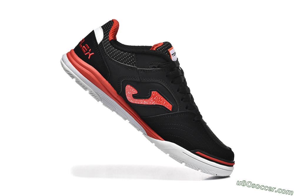Joma Top Flex IC Indoor & Futsal Soccer Shoes - Black/Red/White 7