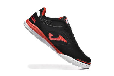 Joma Top Flex IC Indoor & Futsal Soccer Shoes - Black/Red/White