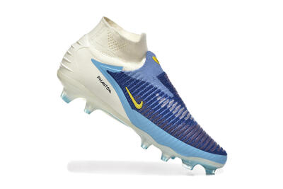 Nike Phantom 6 Elite FG Firm Ground Soccer Cleats - Blue/White/Black