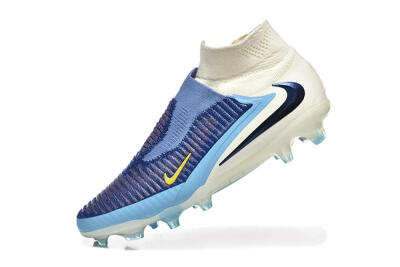 Nike Phantom 6 Elite FG Firm Ground Soccer Cleats - Blue/White/Black