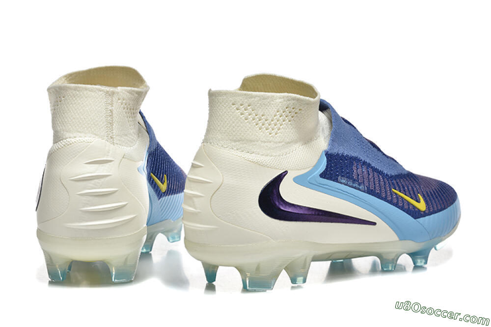 Nike Phantom 6 Elite FG Firm Ground Soccer Cleats - Blue/White/Black 9