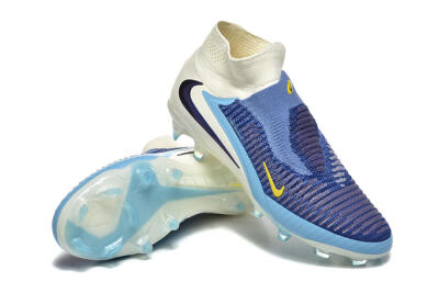 Nike Phantom 6 Elite FG Firm Ground Soccer Cleats - Blue/White/Black