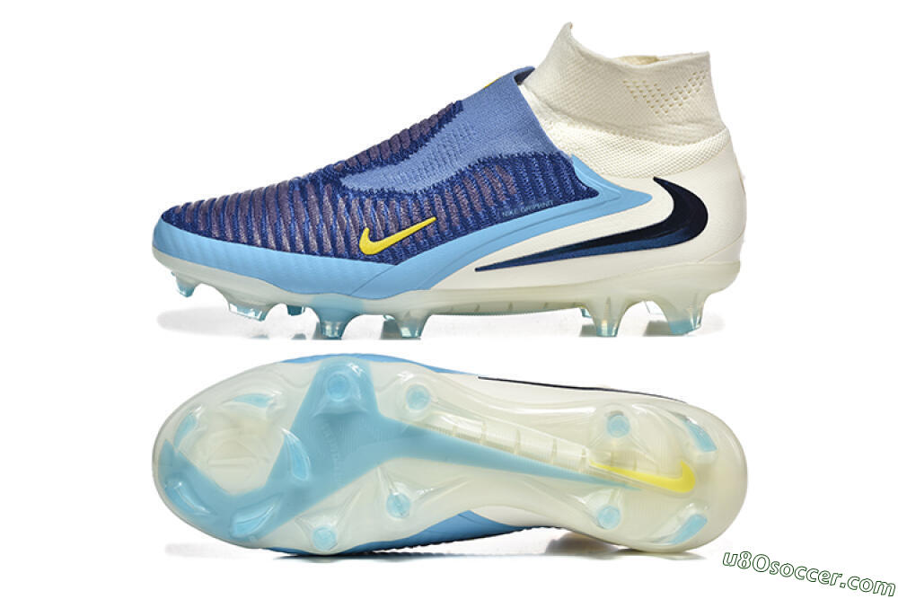 Nike Phantom 6 Elite FG Firm Ground Soccer Cleats - Blue/White/Black 0