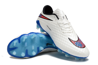 Nike Hypervenom Phantom FG Firm Ground Soccer Cleats - White/Red/Blue