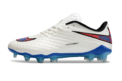 Nike Hypervenom Phantom FG Firm Ground Soccer Cleats - White/Red/Blue