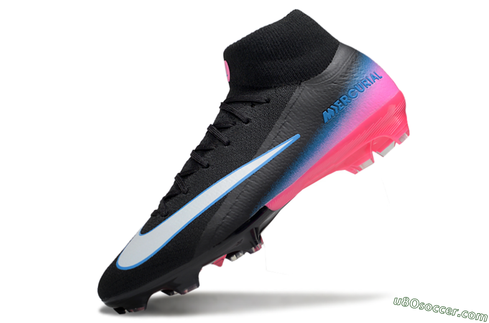 Nike Air Zoom Mercurial Superfly 10 Elite SG Soft Ground Soccer Cleats - Black/White/Pink 5