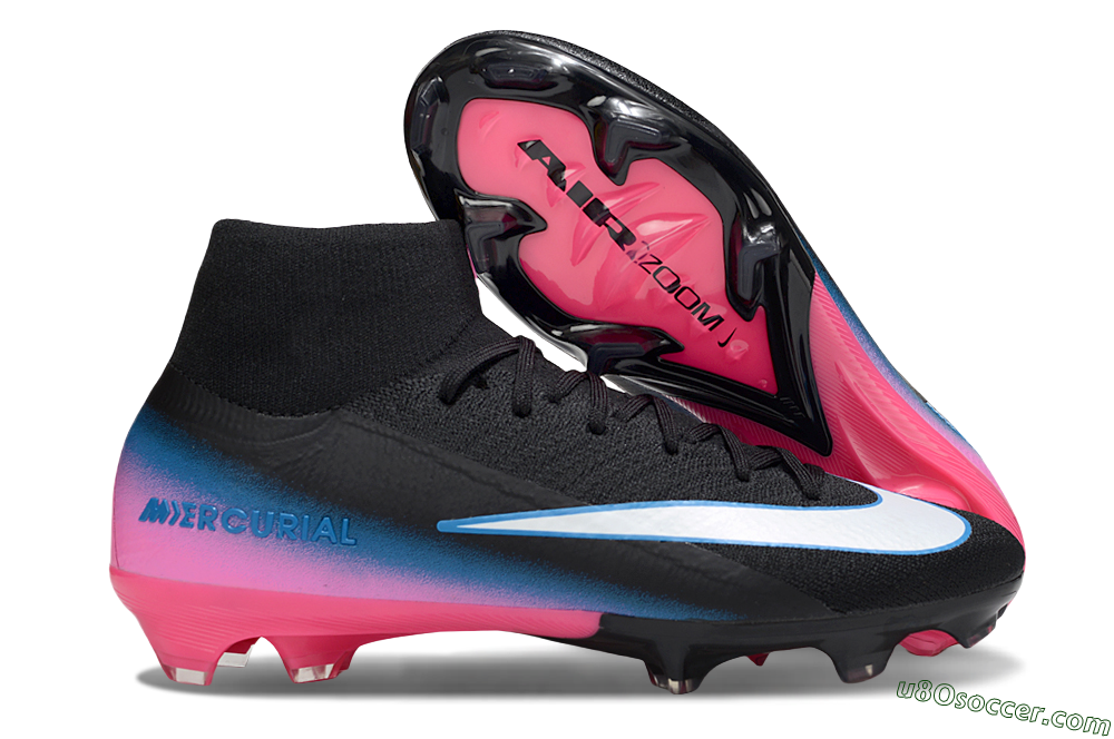 Nike Air Zoom Mercurial Superfly 10 Elite SG Soft Ground Soccer Cleats - Black/White/Pink 1