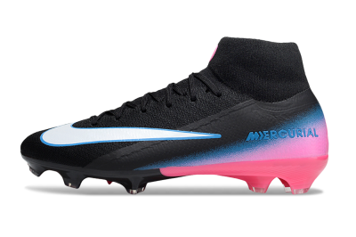 Nike Air Zoom Mercurial Superfly 10 Elite SG Soft Ground Soccer Cleats - Black/White/Pink