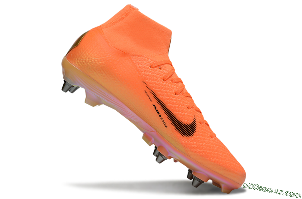 Nike Air Zoom Mercurial Superfly 10 Elite SG Soft Ground Soccer Cleats - Red/Black/Gold 4