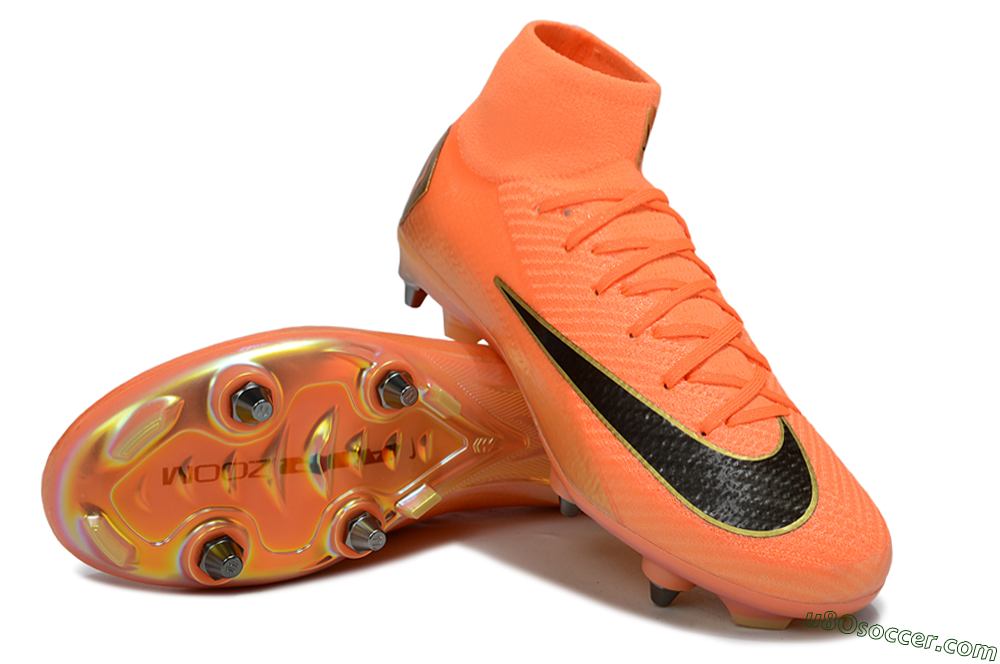 Nike Air Zoom Mercurial Superfly 10 Elite SG Soft Ground Soccer Cleats - Red/Black/Gold 3