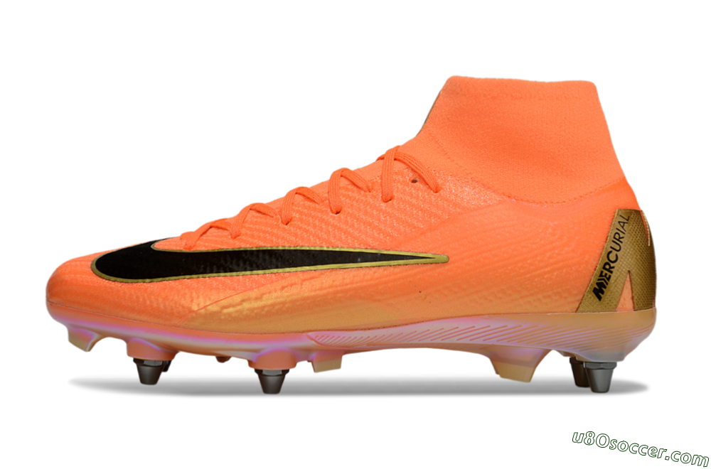 Nike Air Zoom Mercurial Superfly 10 Elite SG Soft Ground Soccer Cleats - Red/Black/Gold 2