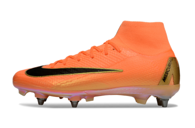 Nike Air Zoom Mercurial Superfly 10 Elite SG Soft Ground Soccer Cleats - Red/Black/Gold