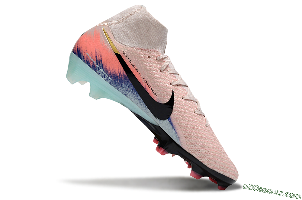 Nike Air Zoom Mercurial Superfly 10 Elite FG Firm Ground Soccer Cleats - Pink/Black/Gold 4