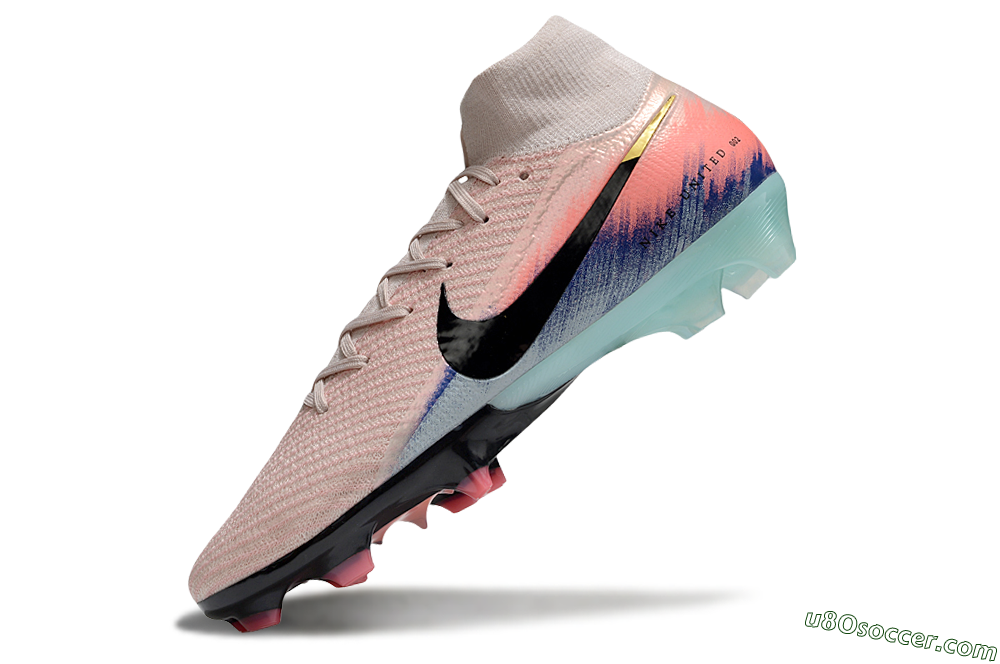 Nike Air Zoom Mercurial Superfly 10 Elite FG Firm Ground Soccer Cleats - Pink/Black/Gold 5