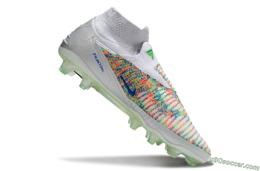 Nike Phantom 6 Elite FG Firm Ground Soccer Cleats - White/Red/Yellow 4