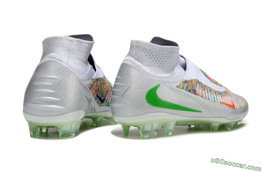 Nike Phantom 6 Elite FG Firm Ground Soccer Cleats - White/Red/Yellow 6