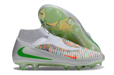 Nike Phantom 6 Elite FG Firm Ground Soccer Cleats - White/Red/Yellow