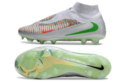 Nike Phantom 6 Elite FG Firm Ground Soccer Cleats - White/Red/Yellow