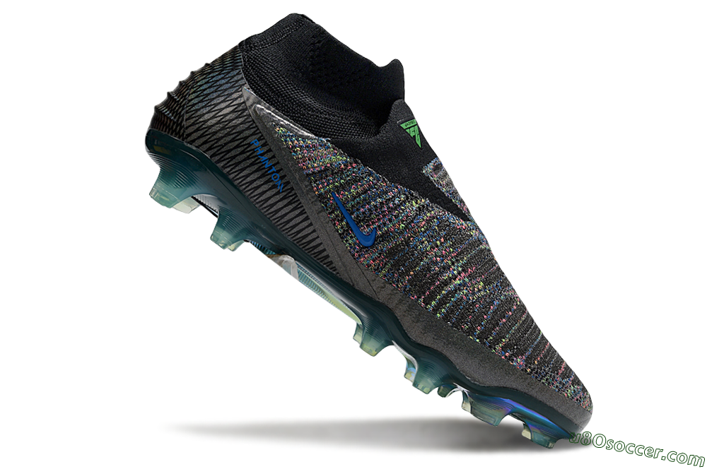 Nike Phantom 6 Elite FG Firm Ground Soccer Cleats - Black/Yellow/Red 4