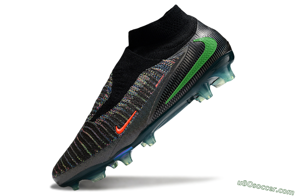 Nike Phantom 6 Elite FG Firm Ground Soccer Cleats - Black/Yellow/Red 5