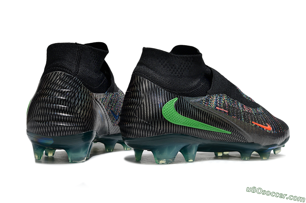 Nike Phantom 6 Elite FG Firm Ground Soccer Cleats - Black/Yellow/Red 6