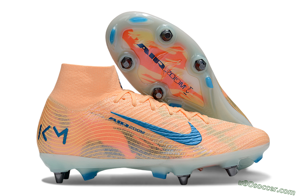 Nike Air Zoom Mercurial Superfly 10 Elite SG Soft Ground Soccer Cleats - Pink/Blue/Whtie 1