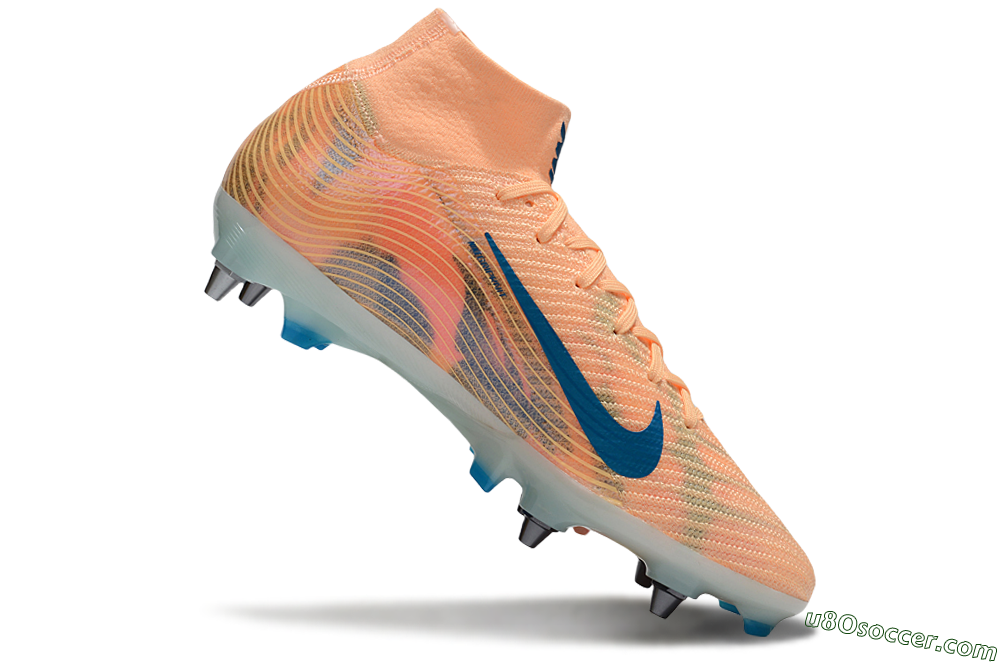 Nike Air Zoom Mercurial Superfly 10 Elite SG Soft Ground Soccer Cleats - Pink/Blue/Whtie 4
