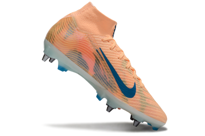 Nike Air Zoom Mercurial Superfly 10 Elite SG Soft Ground Soccer Cleats - Pink/Blue/Whtie