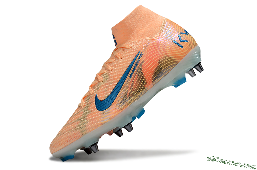 Nike Air Zoom Mercurial Superfly 10 Elite SG Soft Ground Soccer Cleats - Pink/Blue/Whtie 5