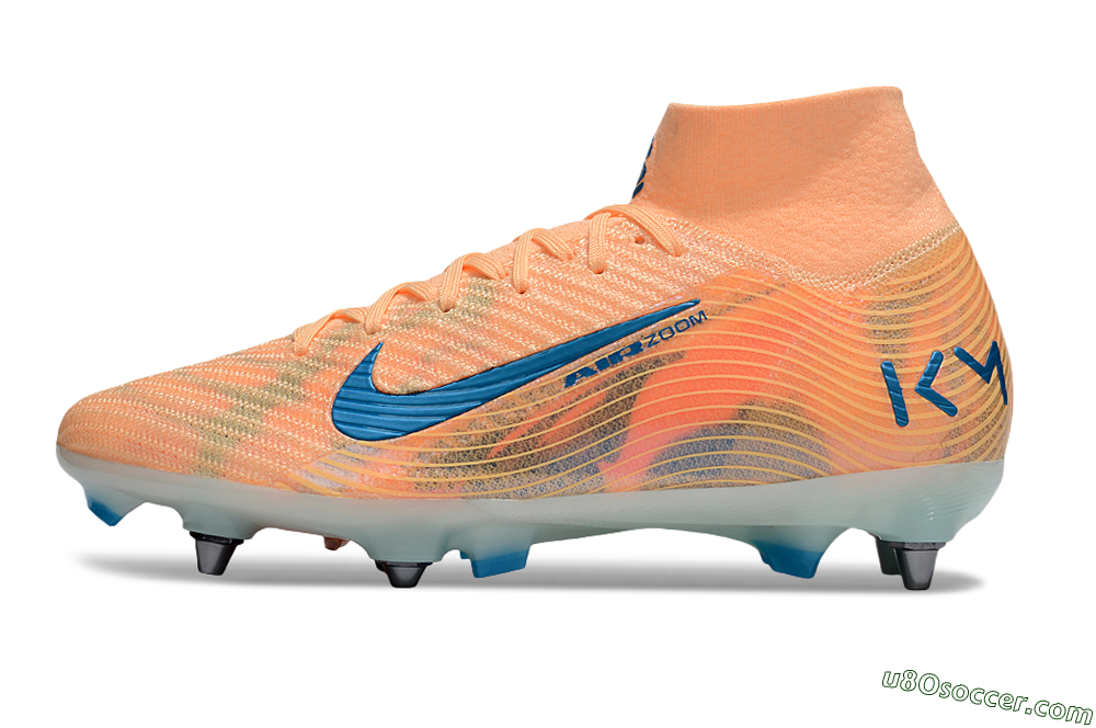 Nike Air Zoom Mercurial Superfly 10 Elite SG Soft Ground Soccer Cleats - Pink/Blue/Whtie 2