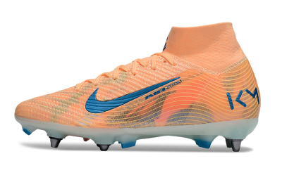 Nike Air Zoom Mercurial Superfly 10 Elite SG Soft Ground Soccer Cleats - Pink/Blue/Whtie