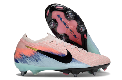 Nike Air Zoom Mercurial Vapor 16 Elite SG Soft Ground Soccer Cleats - Pink/Black/Jade