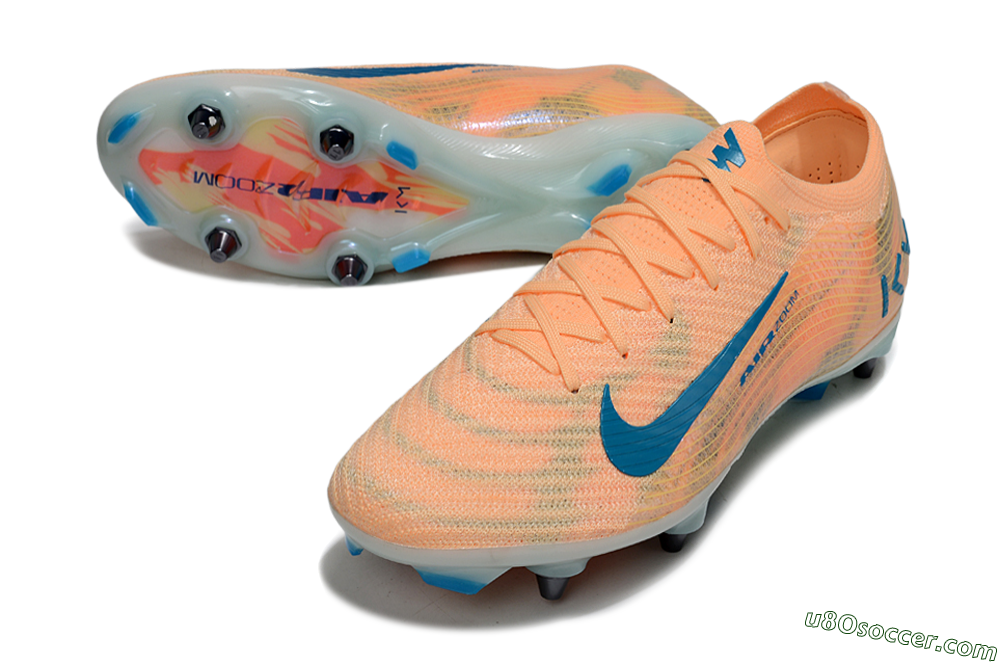 Nike Air Zoom Mercurial Vapor 16 Elite SG Soft Ground Soccer Cleats - Pink/Blue/Yellow 2