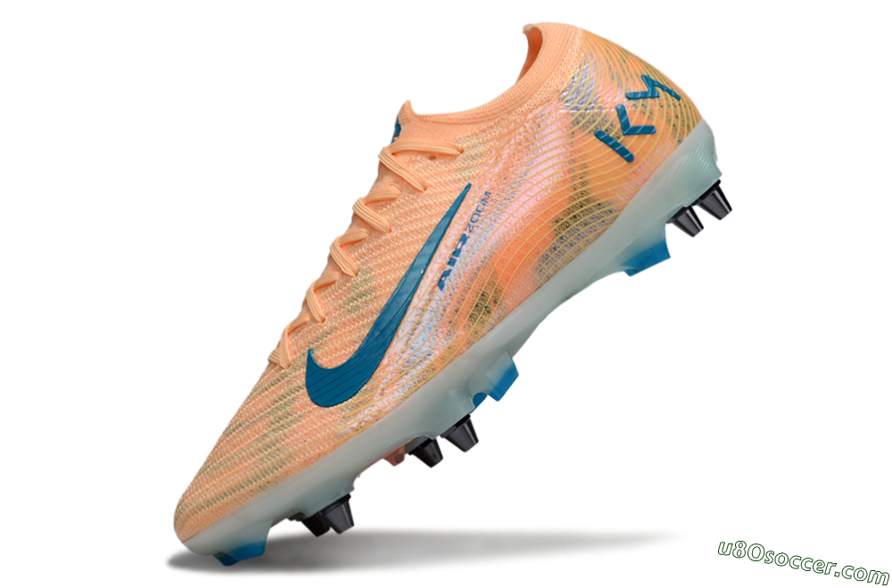 Nike Air Zoom Mercurial Vapor 16 Elite SG Soft Ground Soccer Cleats - Pink/Blue/Yellow 4