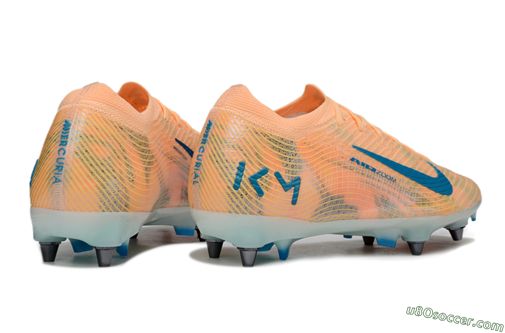 Nike Air Zoom Mercurial Vapor 16 Elite SG Soft Ground Soccer Cleats - Pink/Blue/Yellow 5