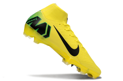 Nike Air Zoom Mercurial Superfly 10 Elite FG Firm Ground Soccer Cleats - Yellow/Black/Green
