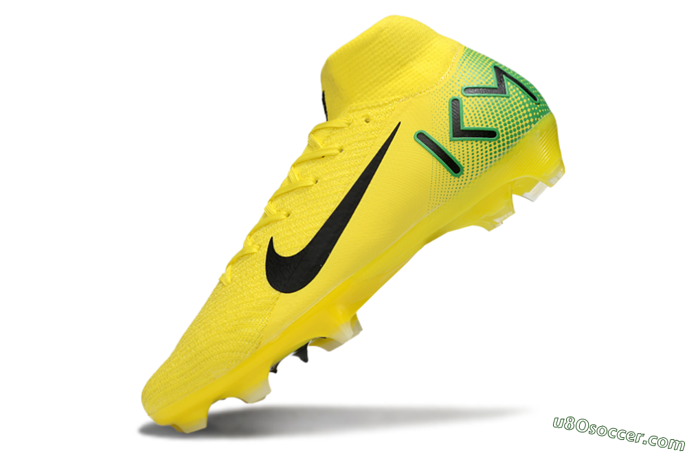 Nike Air Zoom Mercurial Superfly 10 Elite FG Firm Ground Soccer Cleats - Yellow/Black/Green 5