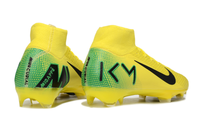 Nike Air Zoom Mercurial Superfly 10 Elite FG Firm Ground Soccer Cleats - Yellow/Black/Green