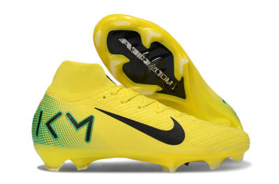 Nike Air Zoom Mercurial Superfly 10 Elite FG Firm Ground Soccer Cleats - Yellow/Black/Green