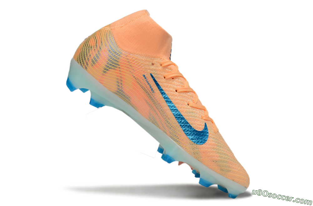 Nike Air Zoom Mercurial Superfly 10 Elite FG Firm Ground Soccer Cleats - Pink/Blue/Whtie 4