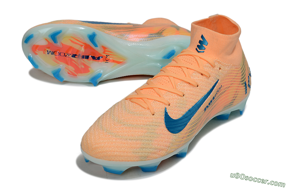 Nike Air Zoom Mercurial Superfly 10 Elite FG Firm Ground Soccer Cleats - Pink/Blue/Whtie 3