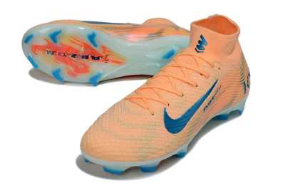 Nike Air Zoom Mercurial Superfly 10 Elite FG Firm Ground Soccer Cleats - Pink/Blue/Whtie