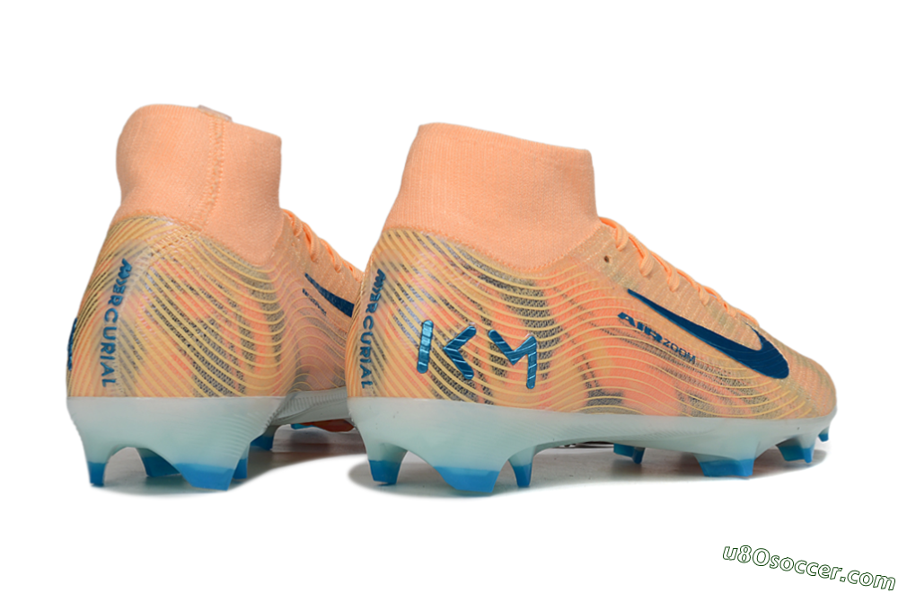Nike Air Zoom Mercurial Superfly 10 Elite FG Firm Ground Soccer Cleats - Pink/Blue/Whtie 6